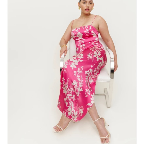 Reformation Pink Floral Dress - Picture 2 of 7